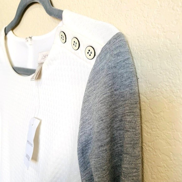 Ann Taylor Loft petite dress for women Color Block A-line Dress size 8P academia - Picture 8 of 12